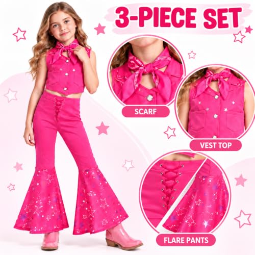 Girls Cowgirl Doll 𝕮𝖔𝖘𝖙𝖚𝖒𝖊 for Kids Rose Movie 𝓒𝓸𝓼𝓹𝓵𝓪𝔂 Outfit - image 6