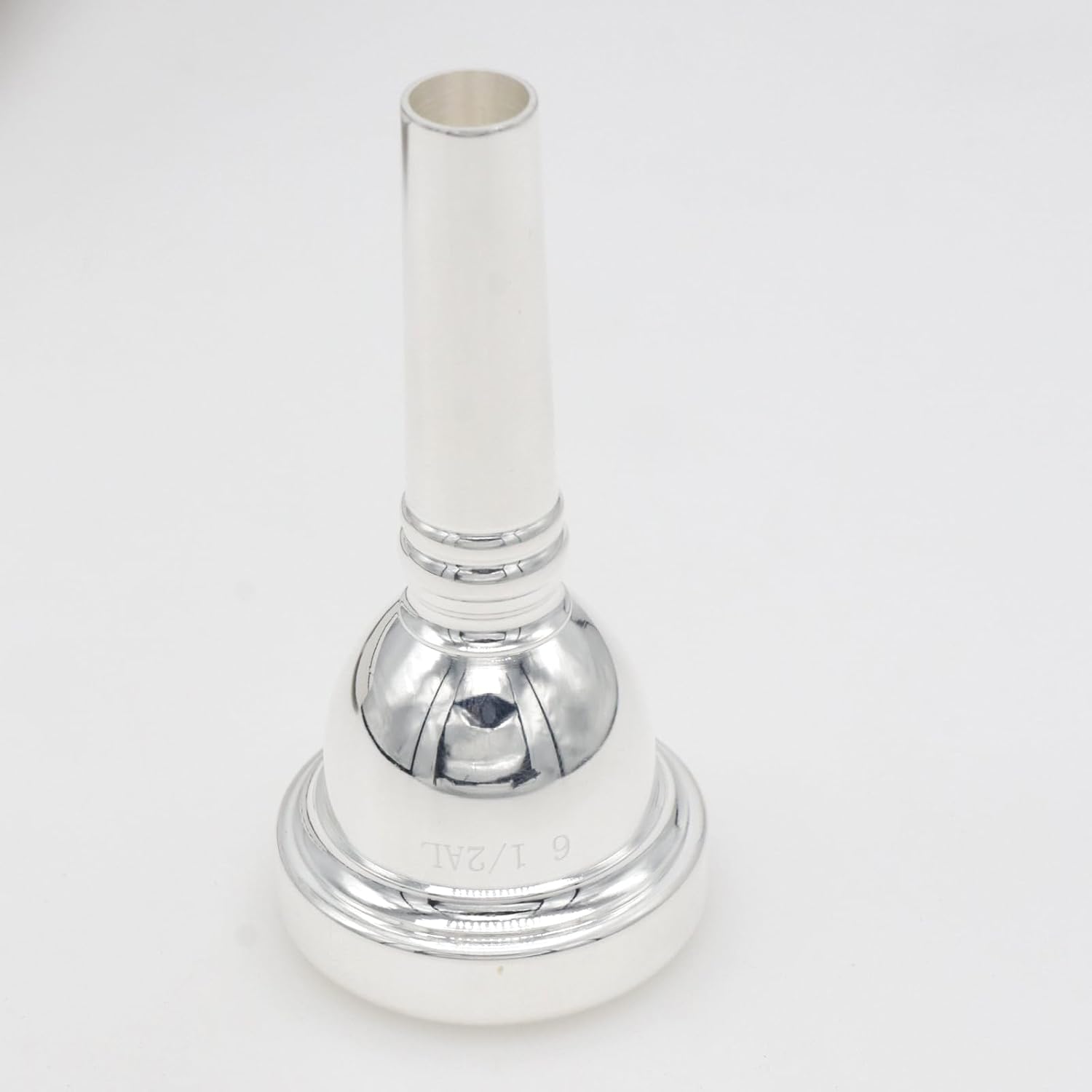 6 1/2AL Trombone Mouthpiece, Silver Plated Mouthpiece, Euphonium Mouthpiece with Superior Sound, Excellent for Baritone and Trombone Instrument Accessories