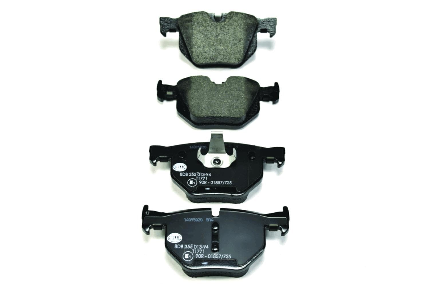 HELLA 8DB 355 013-941 Brake pad set - prepared for wear indicator - T1771 - for e.g. BMW