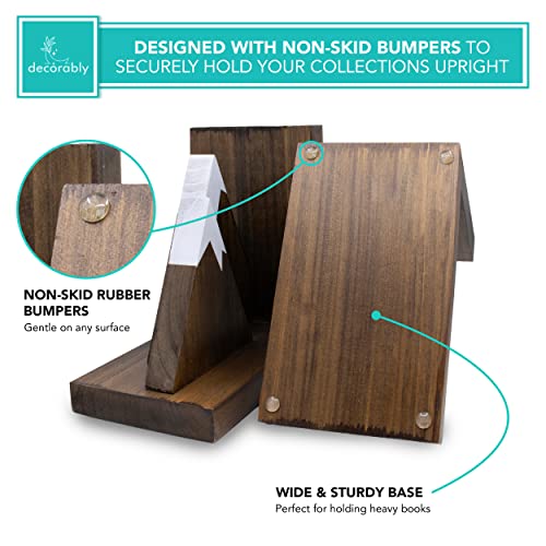 Mountain Book Ends For Kids Room - Mountain Bookends, Woodland Bookends, Kids Book Ends, Toddler Bookends, Kids Bookends, Wood Book Ends Kids, Nursery Bookends, Bookcase Ends #TOP2