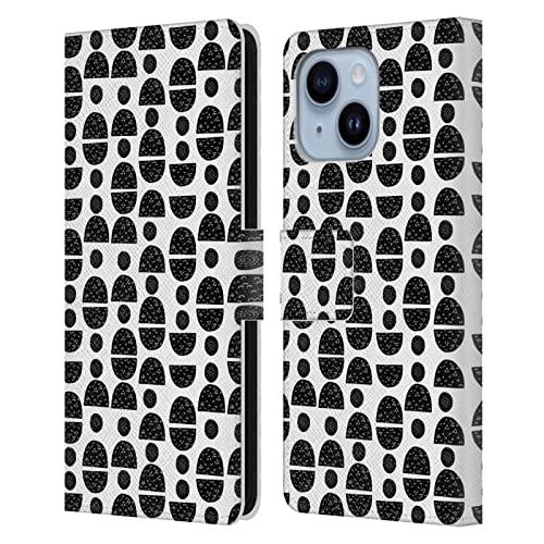 Étui portefeuille cuir iPhone 14 Plus Andrea Lauren protection clapet motif marin pétoncles
