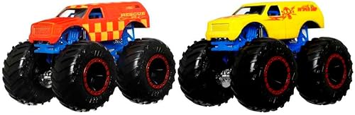 Hot Wheels Monster Trucks - Vehículo de juguete Derby de demostración de cambio de color 164 para niños a partir de 3 años
