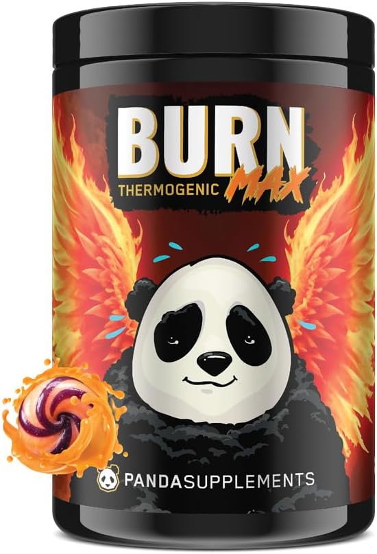Underground Bio Labs: Panda Burn MAX Enhance Your Strength, Energy, Focus with Dual Source Caffiene (350mg), Alpha GPC, and MitoBurn® (Pink Lemonade)(25 Servings)