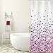 Produktbild MSV Cotexsa by Premium Anti-Schimmel Textil Duschvorhang - Anti-Bakteriell, waschbar, 100% wasserdicht, mit 12 Duschvorhangringen - Polyester, Brest Fuchsia 180x200cm  Made in Spain