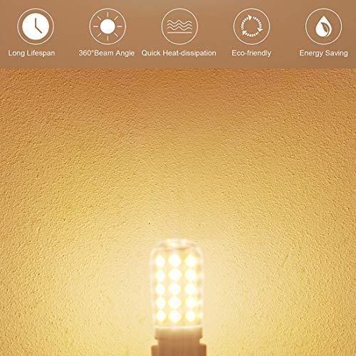 Kakemono 3PDG93MSW4W Dimmable G9 Led Light Bulb 40Watts T4 Halogen Equivalent 4W 400Lm 2700K Warm White 120V Chandelier Lighting-3 Pack thumb #4