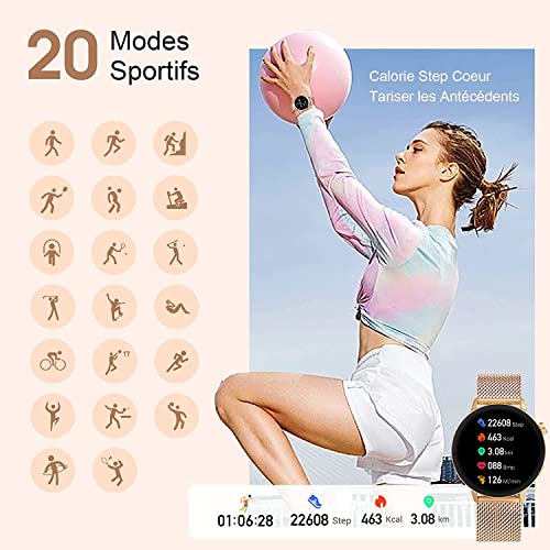 Smart Watches For Women Android Smartwatch For Iphone Compatible Ios Phones Call Recieve Text Heart Rate Blood Pressure Sleep Monitor Activity Tracker Ip68 Waterproof #TOP3
