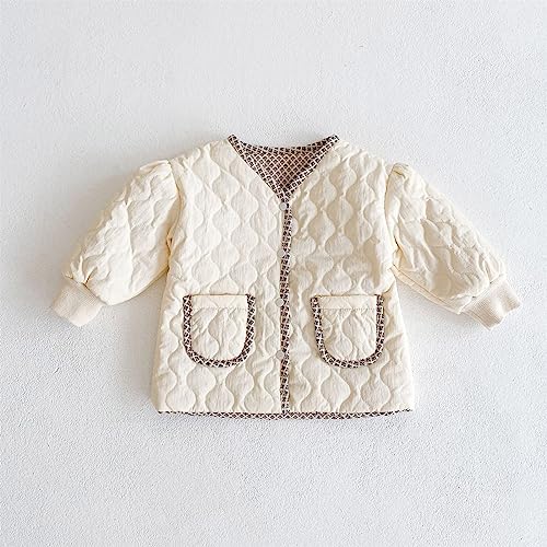 Baby Girl Winter Coat Toddler Girls Boys Autumn Winter Padded Jacket With Long Sleeve Coat Temperament Cardigan4
