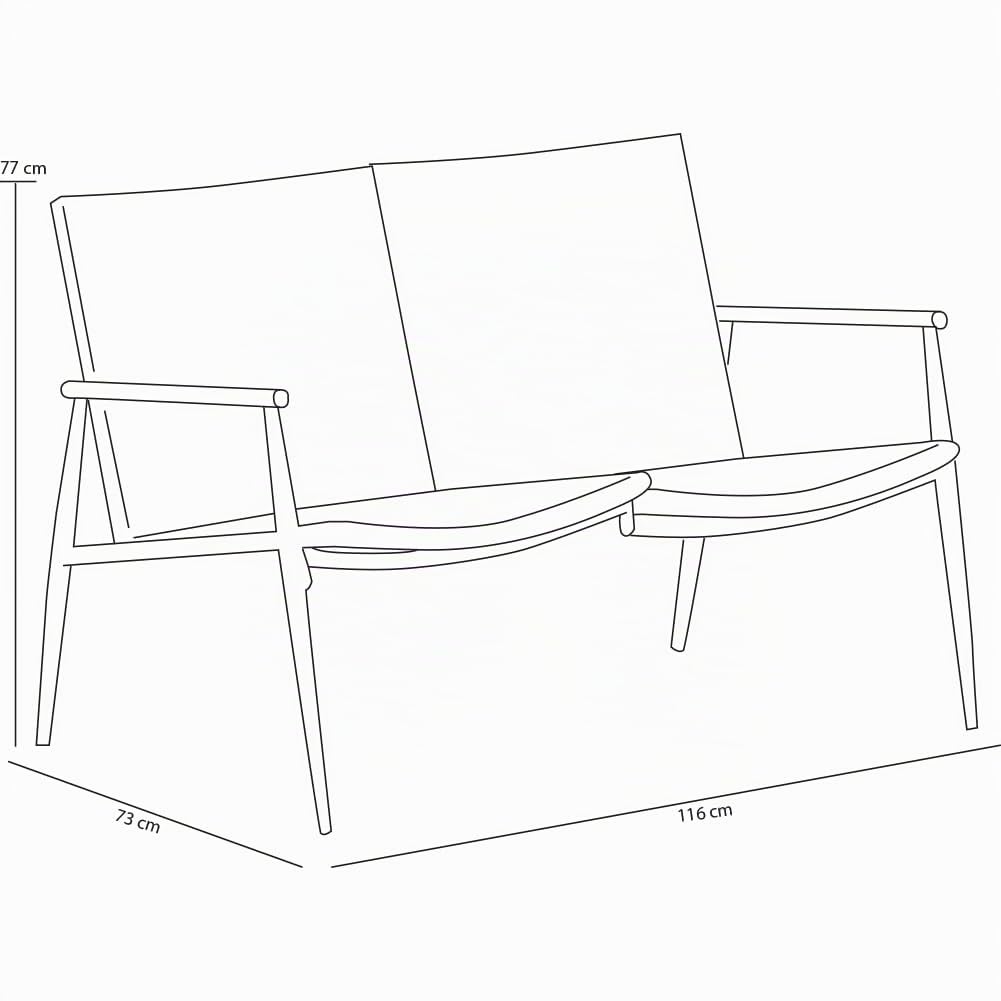 Shally Dogan Set Patio 4 Pezzi da Giardino con Seduta Design Intrecciato in Polyrattan e Tavolo con Piano Vetro, Salotto da Esterno, Salottino per Bar, Ristorante, Patio, Bistrot, Terrazzo (4 Posti)