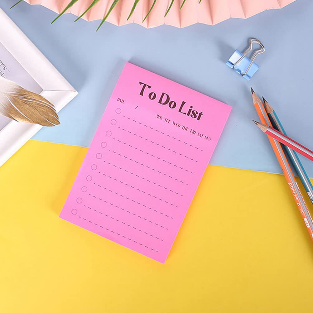 Operitacx Notas Adhesivas De Papel Fluorescente Para Listas De Tareas Pendientes Notas Portátiles Para Estudiantes y Uso Doméstico