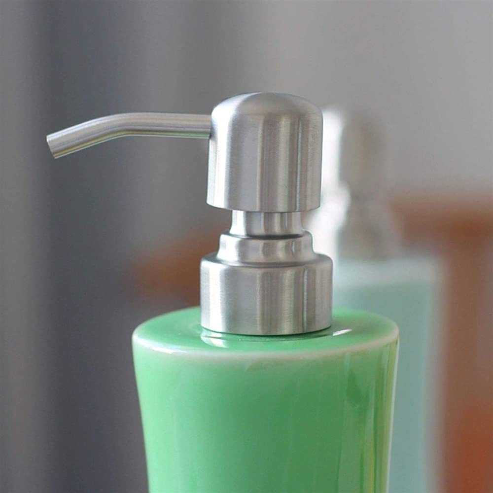 Dozownik mydła, balsam do prysznica, ceramiczna pompka do płynu, nowoczesna, napełniana butelka do naczyń, niebieska - 280 ml, niebieska - 280 ml,Blue-280ml