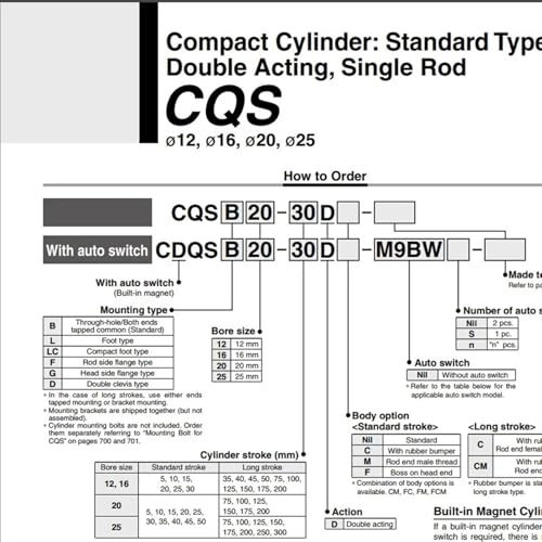 Vérin double effet CQSB course 5mm pour automatisation précise - 6
