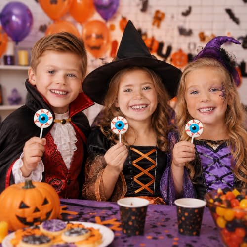 Fruidles 24-Count Halloween Eyeball Lollipops Candy, Trick-Or-Treat Party Bag Fillers, Party Favor (24-Pack) - image 4