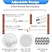 Window Security Bar 2 Pack, Adjustable Sliding Lock for Sliding Glass Doors, Safety Bars with Rubber Tips, Tension Rods 16.2