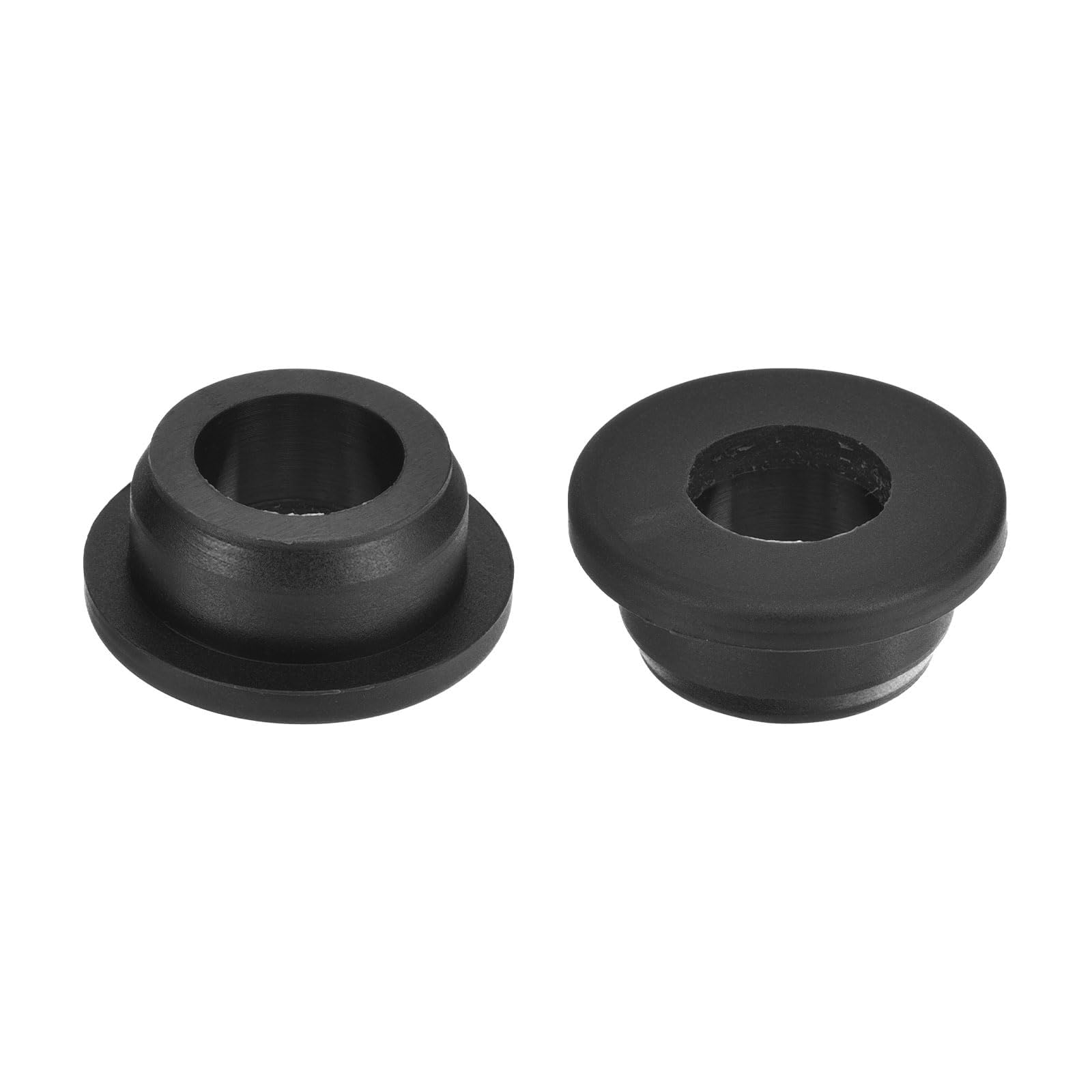 Unifizz 2Pcs Rubber Grommet 25mm Drill Hole, 16mm ID Hole Top Hat Grommet Black Silicone Hole Plug Gasket for Automotive, Machinery and Wiring Applications