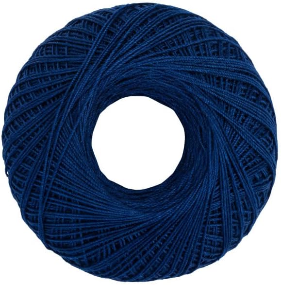 Miniatura 5 de Aunt Lydia Classic Navy Crochet - 3 unidades de 350y1,049.9 ft - Algodón - Calibre 10 - Crochet