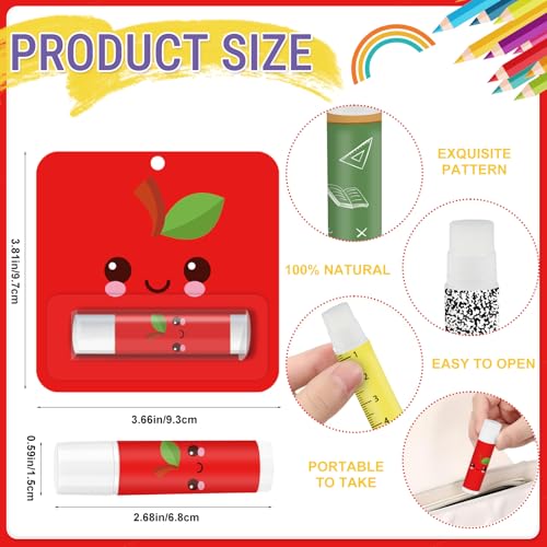Image of 24 Pack Back to School Lip Balm | Pencil, Crayon, Apple and Notebook Designs,First Day of School Gifts Student Favors and Teacher Appreciation Presents