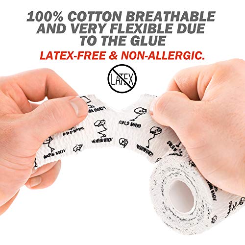 Image of WARM BODY COLD MIND 1.85 inch Weightlifting Thumb Tape - Hook Grip Tape for Powerlifting, Cross Training, Gym Tape, Workout, Weight Lifting Tape, Athletic Finger Wrap (White 3 Rolls)