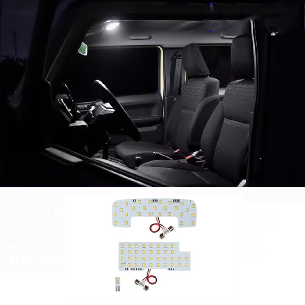 HAGEZA Car Cabin Reading Lamp Interior Dome Map Light LED Light Ceiling Lighting Upgrade Lamp,for Suzuki Jimny 4-Door 2013+,Led Interior Reading Trunk Lamp Bulb Dome Map lights (white light)