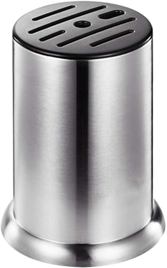 Knife Block Storage Stand Kitchen,Only Selling Cutter Holder,Stainless Steel Universal -Detachable for Easy-Round for Safe,Space Saver