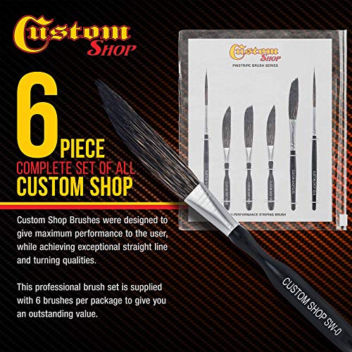 Image of Custom Shop Pinstriping Brush Master Set, High Performance Striping Brushes