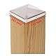 2 x PFOSTENKAPPE PYRAMIDE EDELSTAHL151 x 151 MM