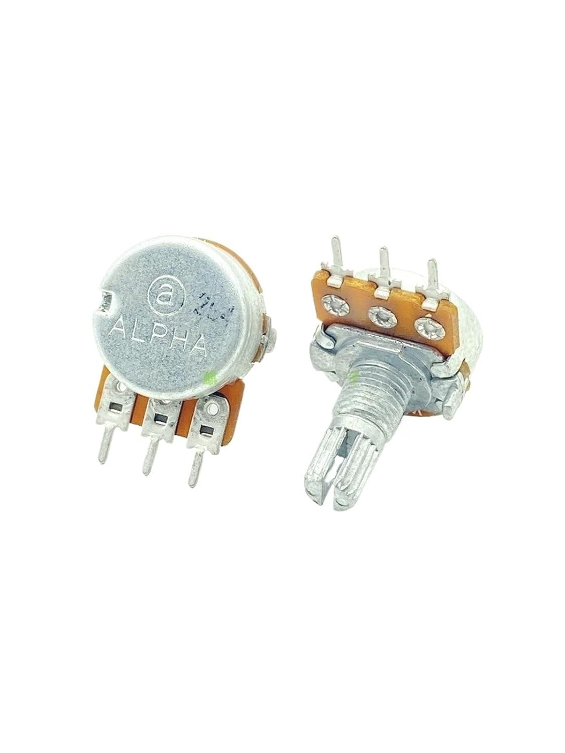 5Pcs/Lot W100K 3-pin Single Link Adjustable Resistor Power Amplifier Sound Channel Balance Potentiometer