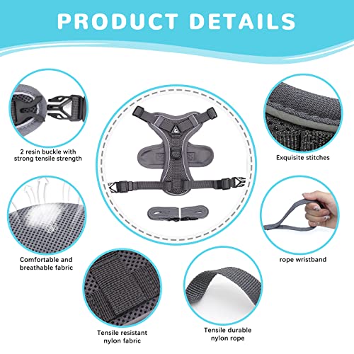 Cat Harness and Lead Set, Adjustable Kitten Harness and Lead Set including Reflective Strips Escape-Proof - Image 4
