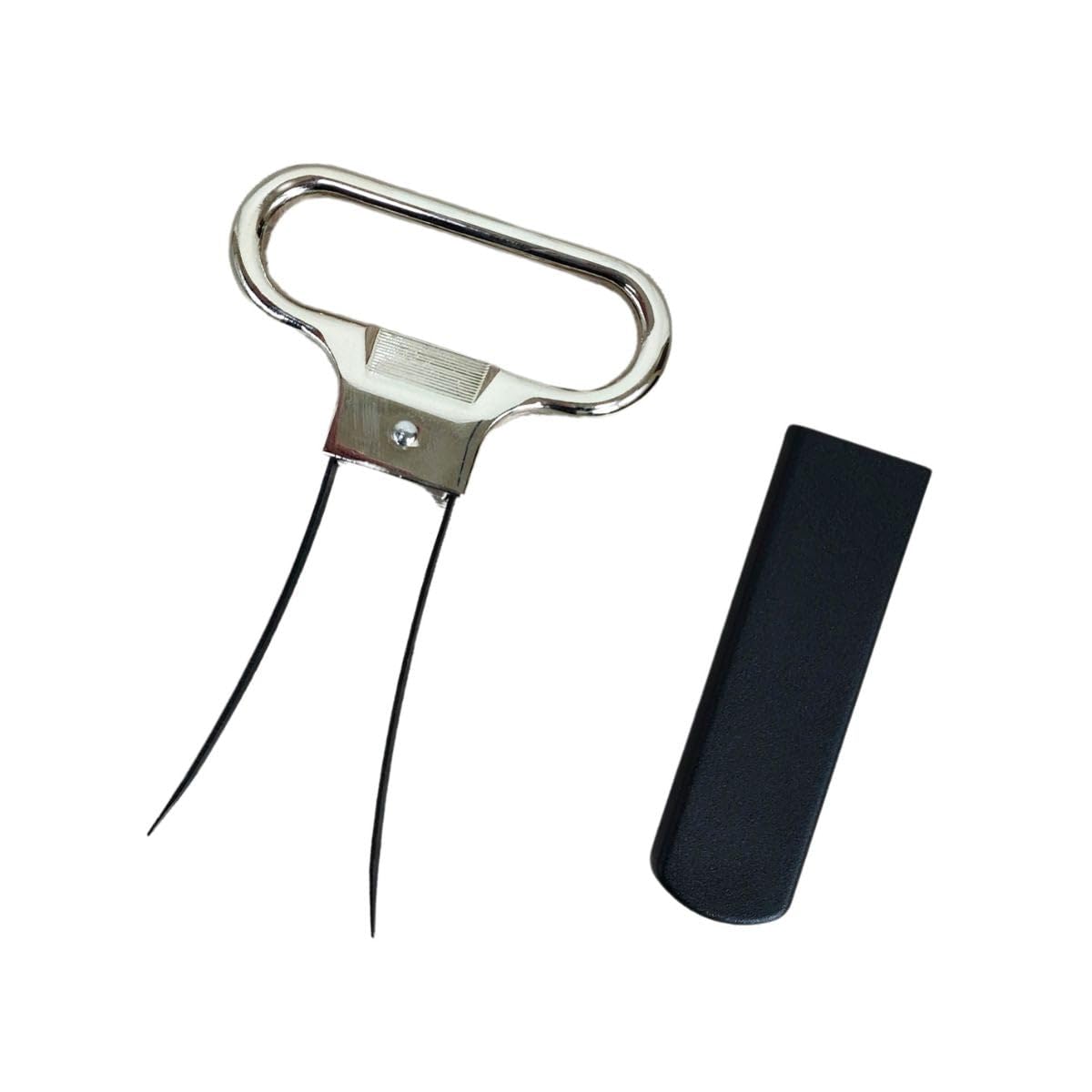 Fackelmann Sheet Corkscrew, Professional Summelier Corkscrew, Foil Corkscrew with Bottle Opener, Durable and Resistant, Zinc and ABS, 11 x 5 cm, 1 pc.