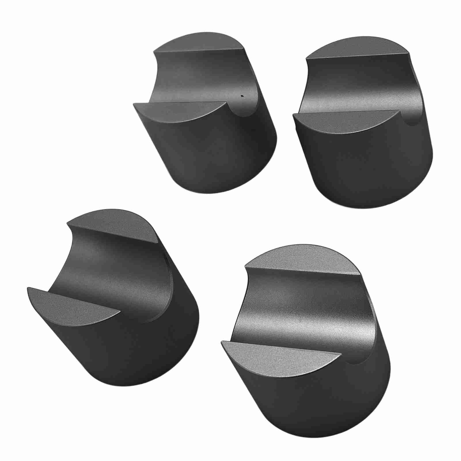 Zunate Zacisk Stabilizujący Kabel HiFi 4 szt. |Wspornik z Drutu ze Stopu Aluminium do Kina Domowego z redukcją Wibracji Głośników (BLACK)