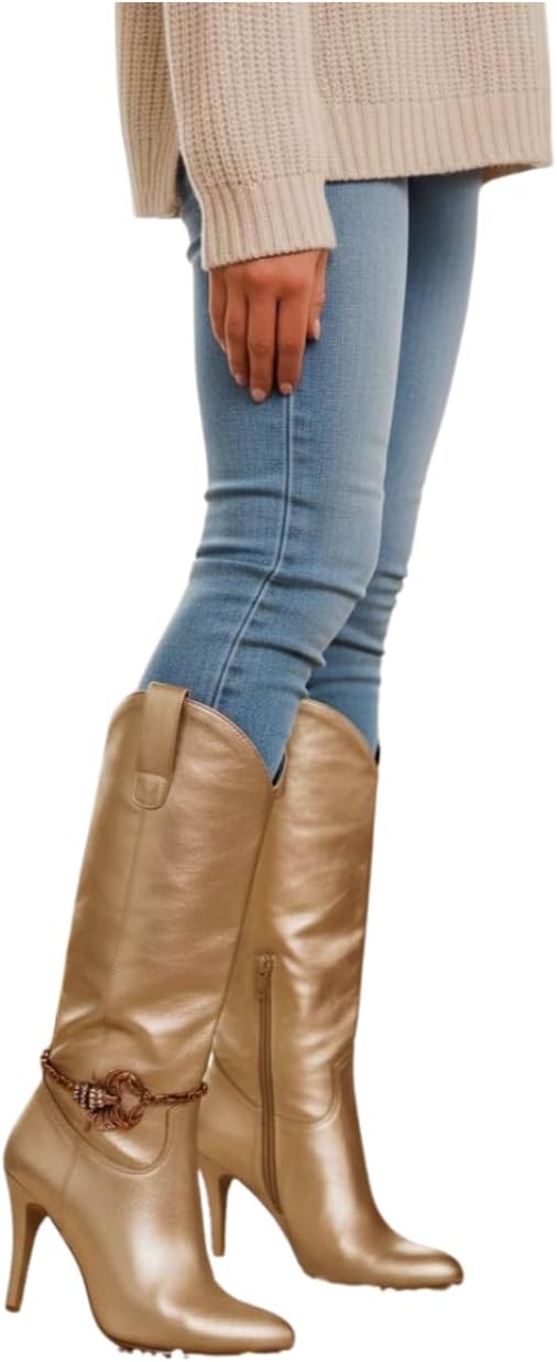 Trendy Fashion Jewelry Women Western Boot Chain Long Bronze Metal Bracelet Anklet Bling Shoe Anklet Scorpion Charm BC105