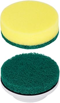 Synoshi Sponge Brush Heads (6 Units) for Electric Cleaning Brush | Designed for Cleaning Smooth Surfaces