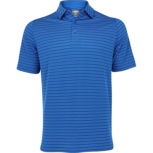 Callaway Camisa polo masculina Swing Tech Opti Dri com listras ventiladas e manga curta