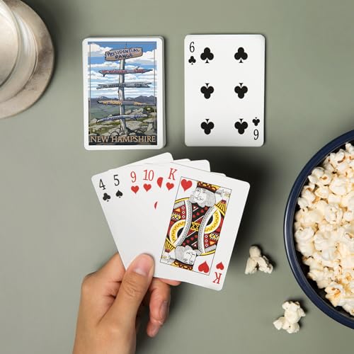 Lantern Press Presidential Range naipes poker 52 miniatura 2