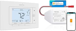 Emerson Sensi Wi-Fi Smart Thermostat for Smart Home, DIY, Compatible with Alexa, Energy & meross Smart Garage Door Opener ...