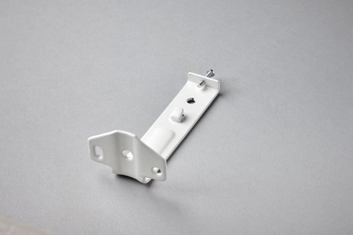 Pair of Vertical Blind Narrow (28mm) White Face Fix Brackets (95mm Projection) VT1128-2