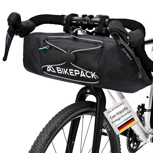Qualità premium al giusto prezzo: la nostra borsa per manubrio di bicicletta è 100% impermeabile ed è realizzata con materiali di alta qualità per mantenere la tua attrezzatura asciutta e protetta