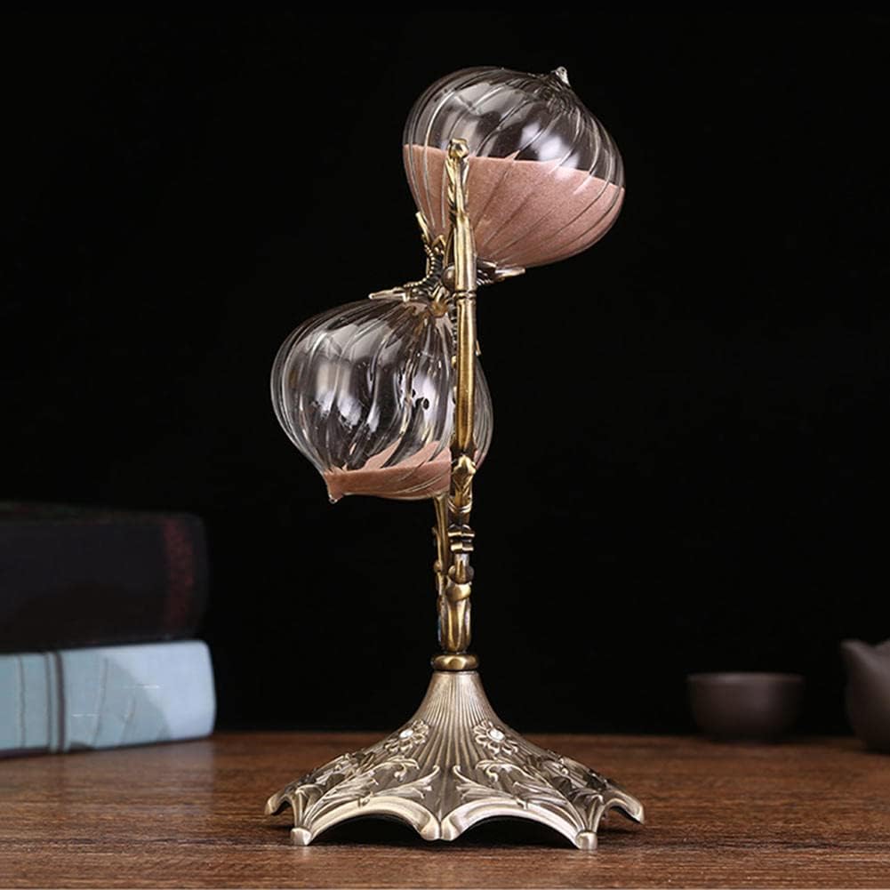 Hourglass Timer 30/60 Minutes, Heart Shaped Hourglass Sand Clock, 360° Rotating Hourglass, Office Desktop Decorative Hourglass, Metal Quicksand Hurglass, Suitable for Office Home Decoration