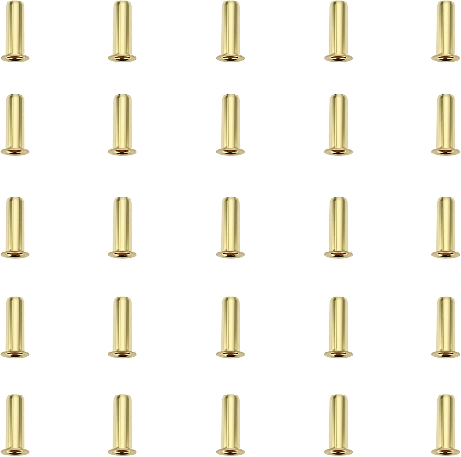 ECSiNG 100pcs Brass Compression Insert Suitable for 1/8inch Tube Outer Diameter for Water Oil Air Pipe