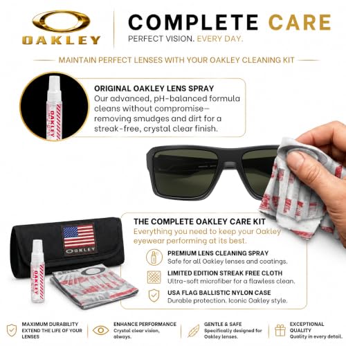 Image of Oakley DOUBLE EDGE OO9380 Rectangle Sunglasses With Official Eyewear Kit | Non-Polarized, Men's Sunglasses