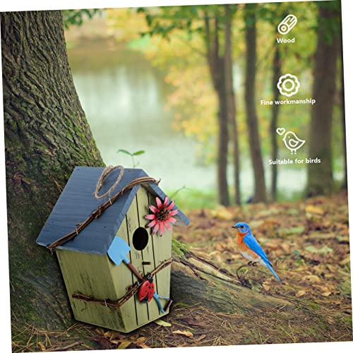 Abri oiseaux jardin en bois solution pour protéger les petits oiseaux - 8