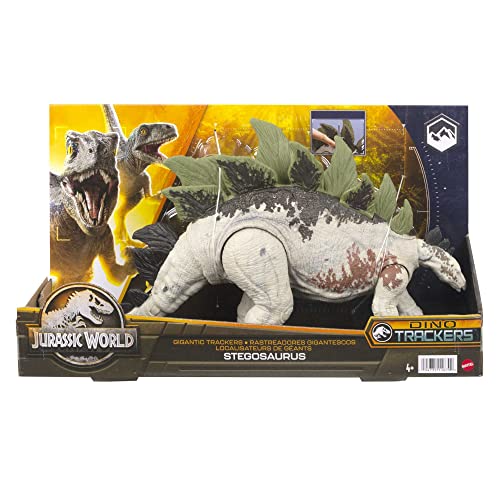 Jurassic World Dominion Gigantic Trackers Stegosaurus Action Figure Toy With Attack Motion & Tracking Gear, Plus Downloadable App & Ar #TOP5