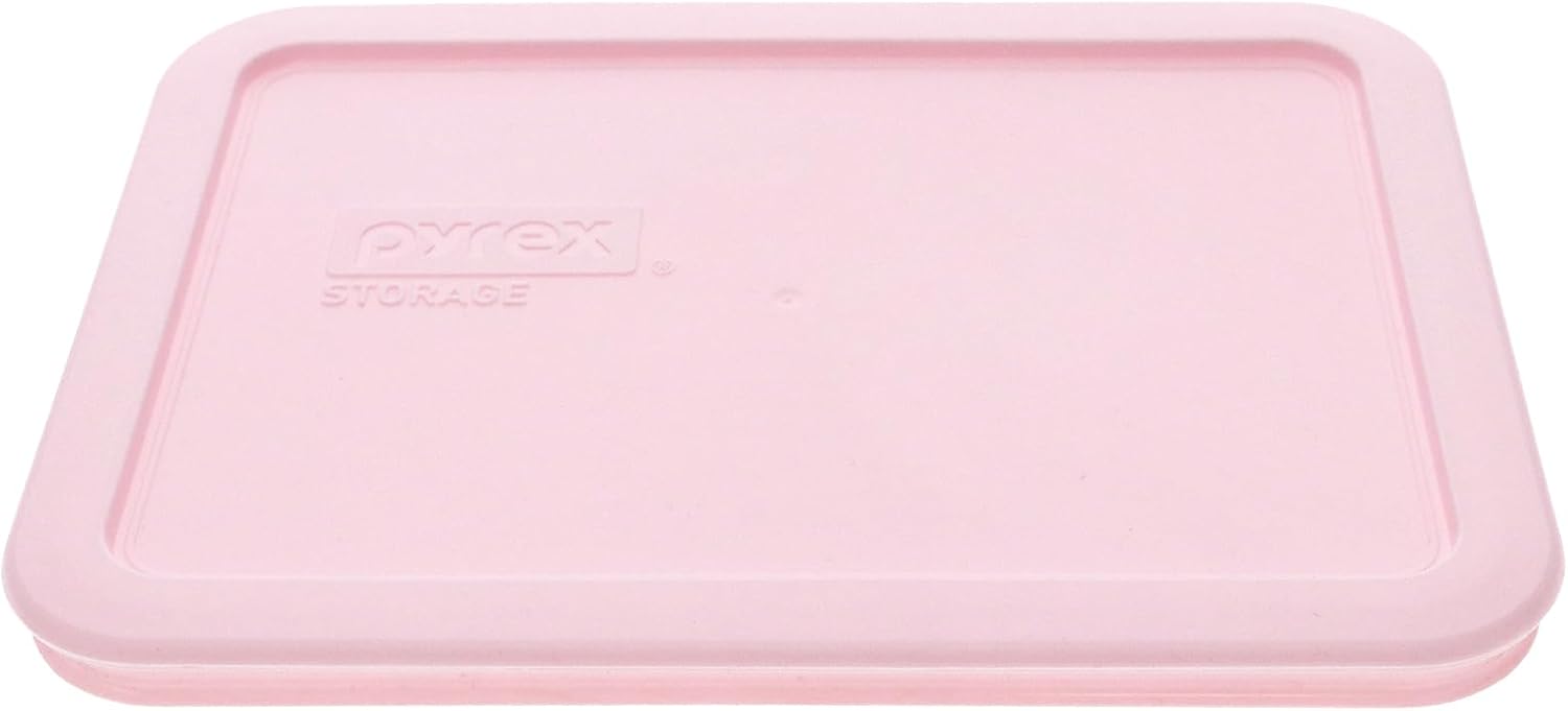 Pyrex 7210-PC 3-Cup Loring Pink Food Storage Replacement Lid (4-Pack) - Made in USA