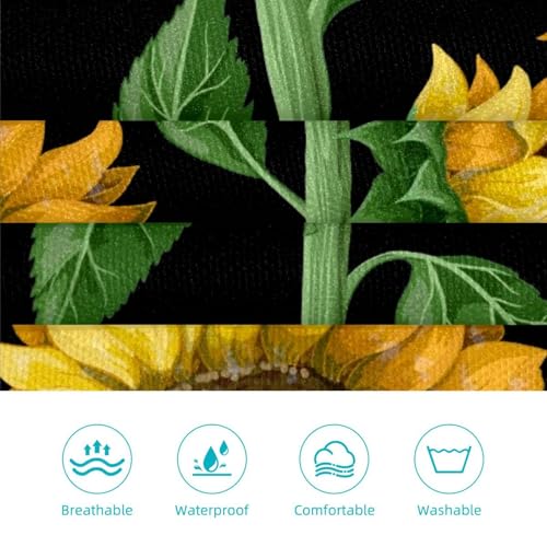 Tablier de cuisine et de serveuse bistrot bar motif fleurs - 3