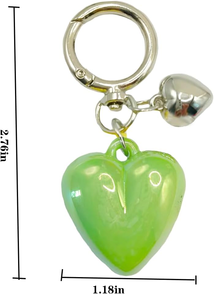 jtkdxqs Heart Shape Keychain For Women Purse Charms for Handbags Car Key Chain Accessories - Image 2