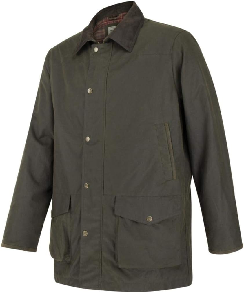 Hoggs of Fife Caledonia Mens Waxed Jacket XXX-Large Olive