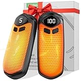 Miaton Electric Hand Warmers Rechargeable 2 Pack with Digital Display, 3000Mah*2 Portable Heater Battery Powered, Men Women Gifts for Chrismas, Outdoor Camping, Hunting