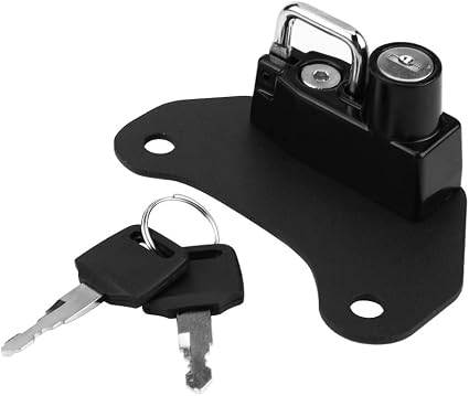 Motorcycle Helmet Lock, Mount Hook Keys 