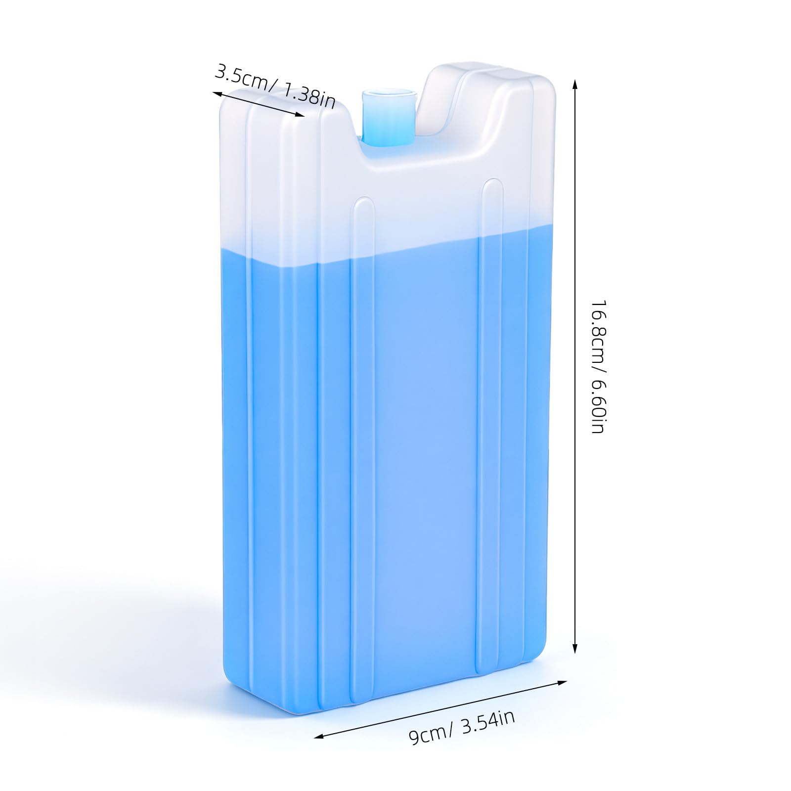 BESPORTBLE 4 Pezzi Impacco di Ghiaccio e Trasporto Conservazione della Freschezza da 400ml Pre-Riempito Confezione Refrigerante per Festa Estiva per Alimenti e Bevande, per Scatola Pranzo