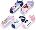 Nickelodeon Girls' Little Paw Patrol 5 Pack No Show Socks, Pink/Blue Big Face, 6-8.5