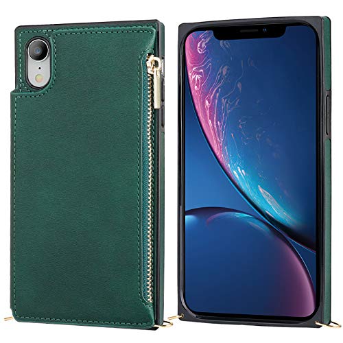 Bocasal Crossbody Wallet Case with Strap for iPhone Xr, Green by Bocasal - Used condition - Image 5